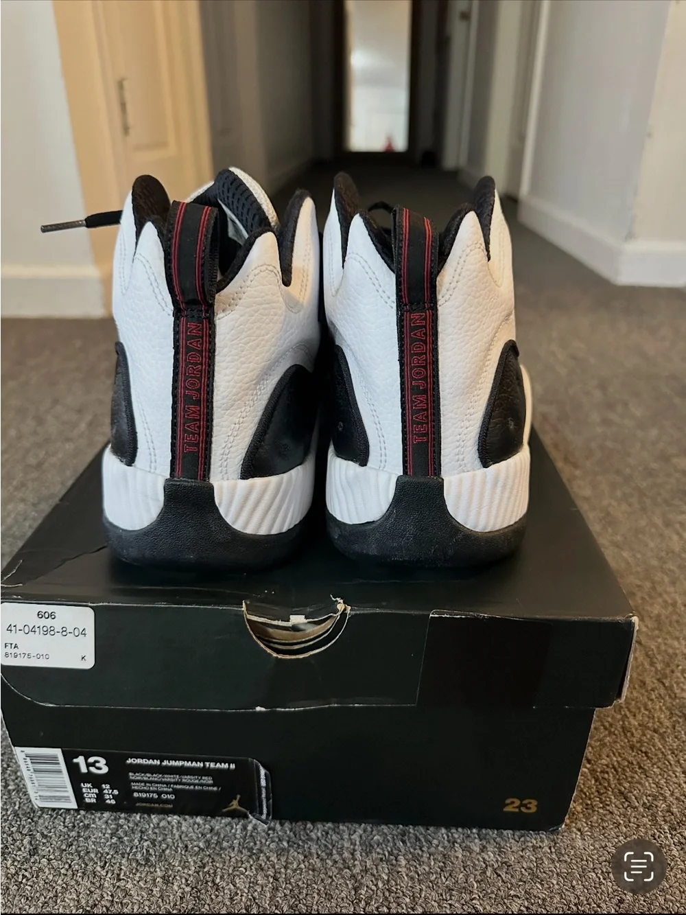 Jordan men’s Sneakers in Black and White Size 13
